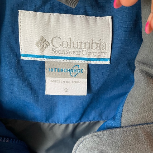 Columbia NWT Men’s Eager Air Interchange Jacket Small Blue - Picture 3 of 6